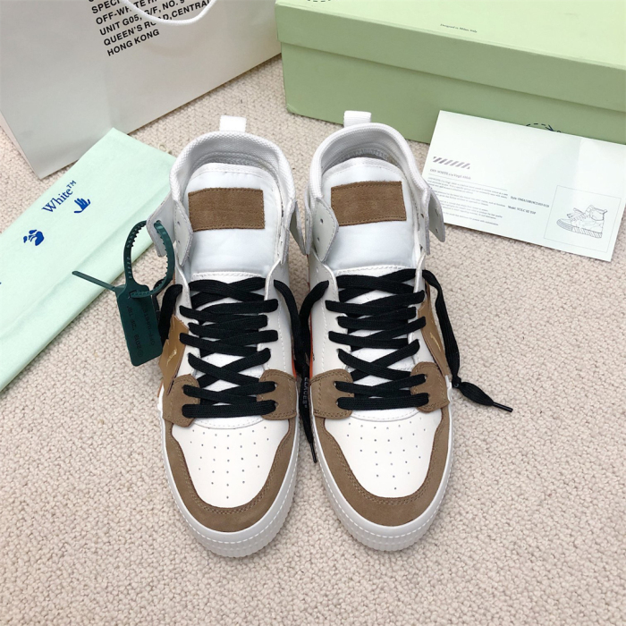 OFF White Floating Arrow High Top Vulc Sneaker Size 36-45   6-Color
