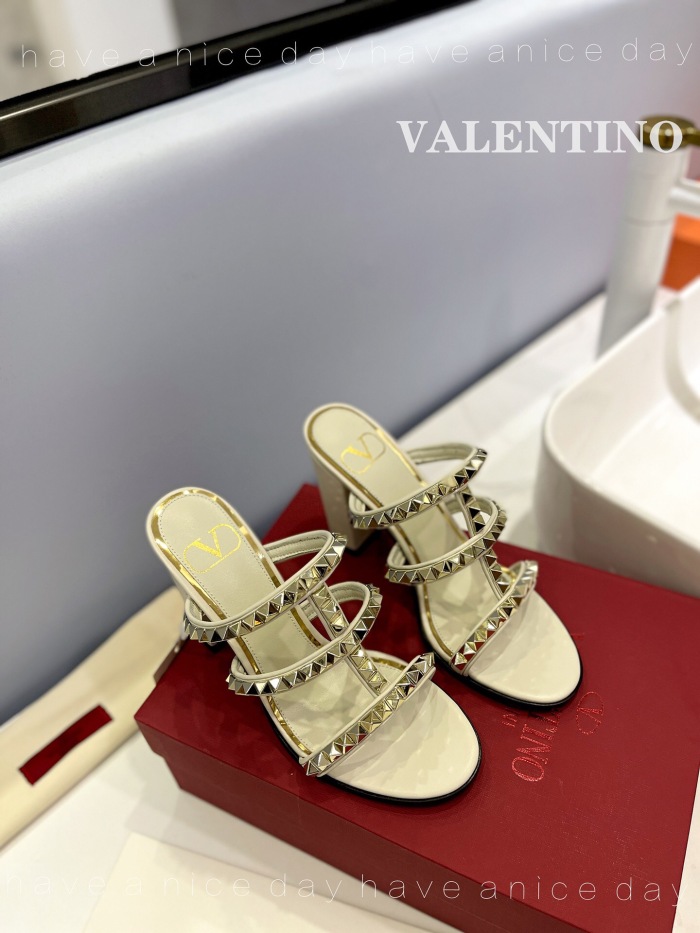 Valentino Rockstud Calfskin Leather Pumps Size 35-41 5-Color