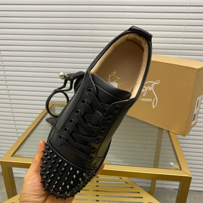 Christian Louboutin Louis Junior Spikes Sneaker Size 36-46  10-Color