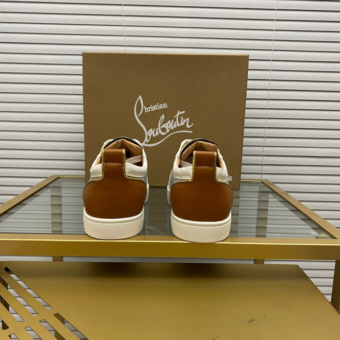 Christian Louboutin Louis Junior Spikes Sneaker Size 36-46  10-Color