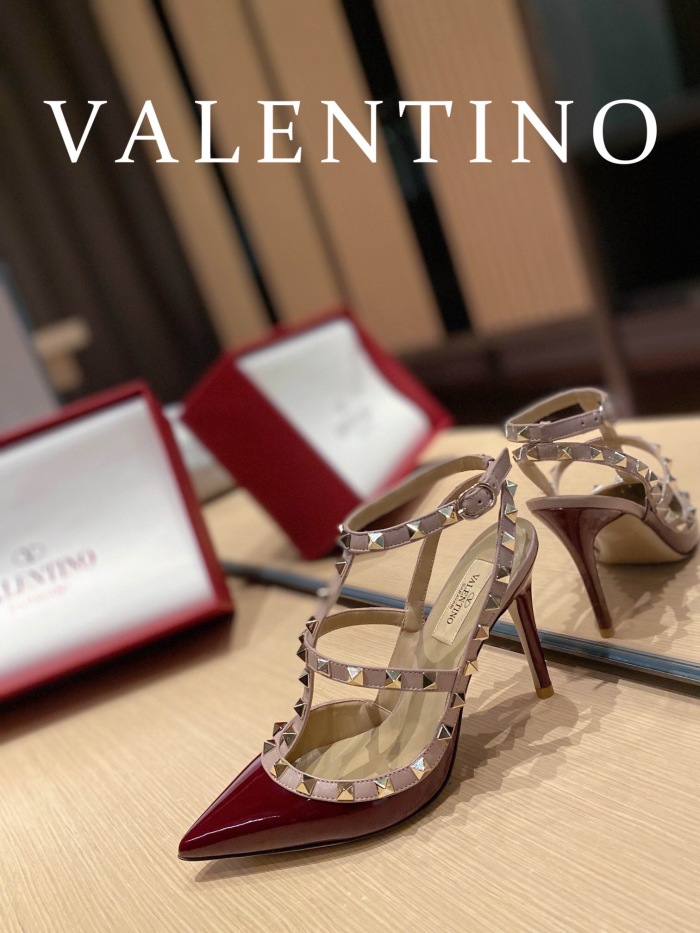 Valentino Rockstud Ankle Strap Pumps Size 35-41 11-Color