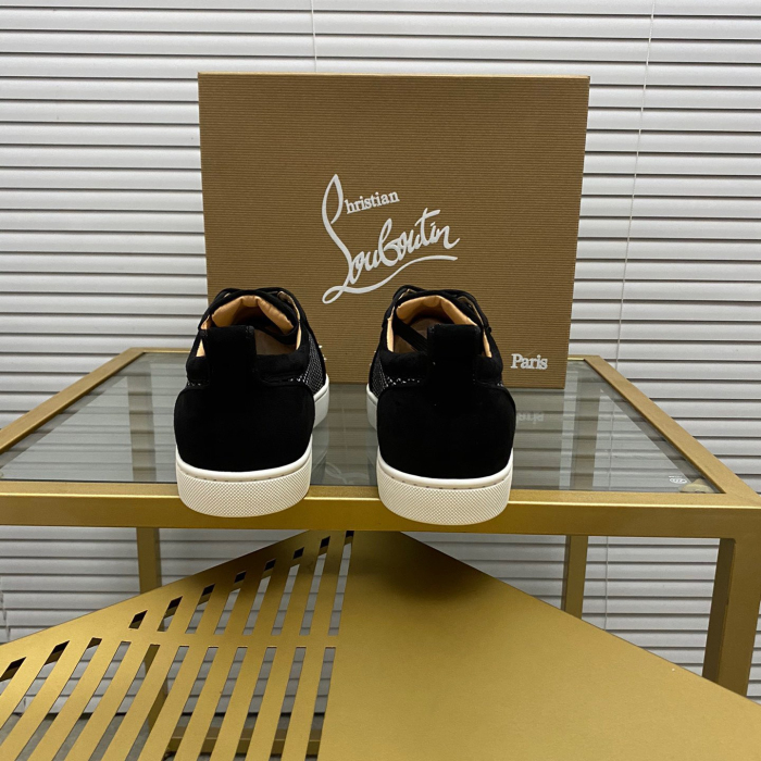 Christian Louboutin Louis Junior Spikes Sneaker Size 36-46  10-Color