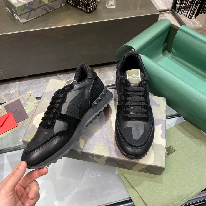 Valentino Camouflage Rockrunner Sneaker Size 39-45   11-Color
