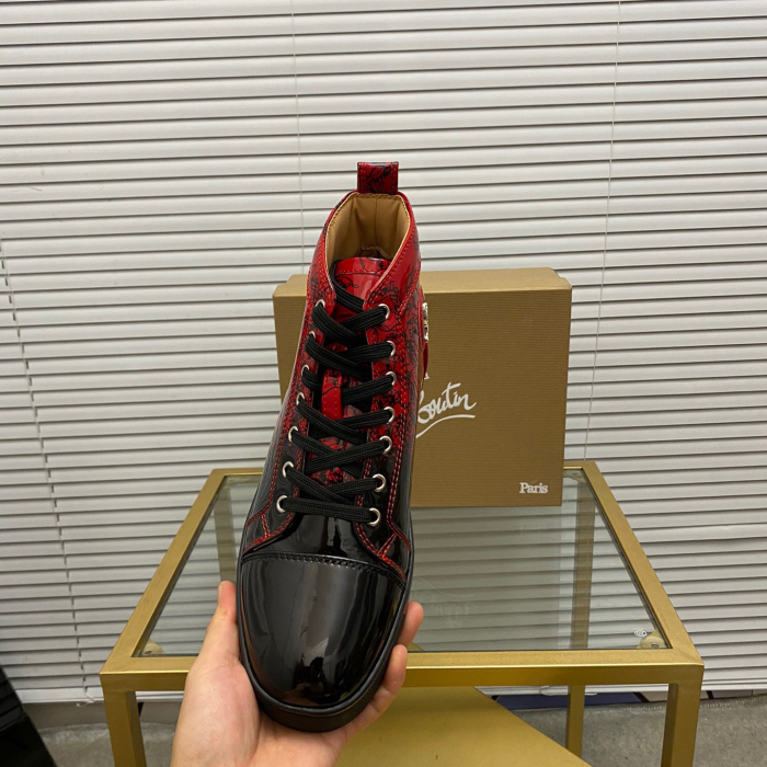 Christian Louboutin Fun Louis High-Top Sneaker Size 36-46  4-Color