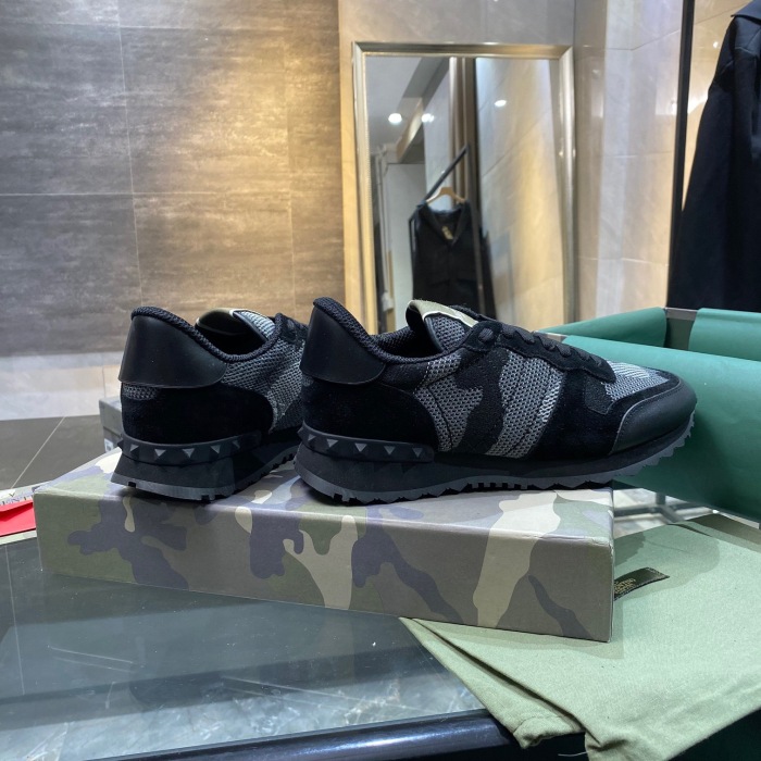 Valentino Mesh Fabric Camouflage Sneaker Size 39-45   5-Color