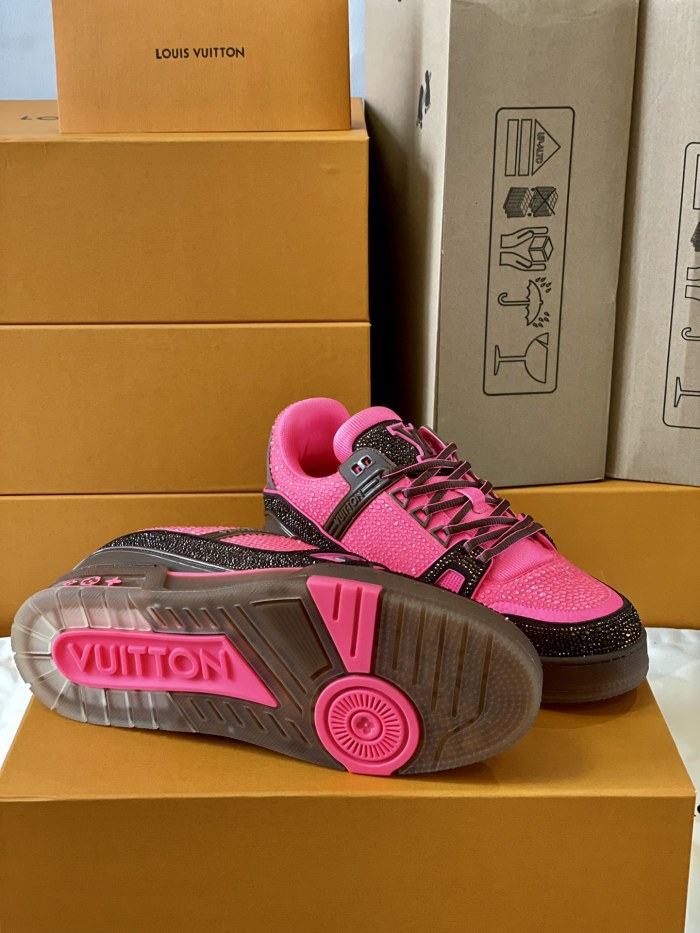 Louis Vuitton LV Trainer Diamond Sneaker Size 36-46