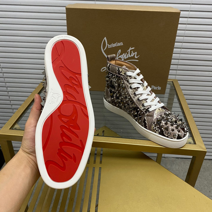 Christian Louboutin Lou Pik Pik High-Top Sneaker Size 36-46  6-Color