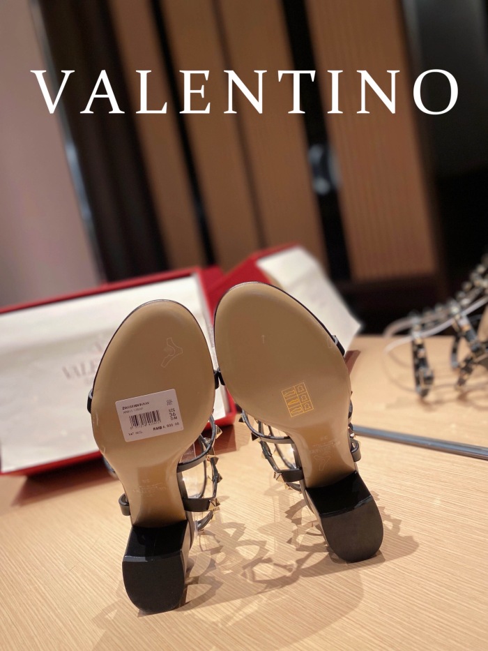 Valentino Rockstud Calfskin Ankle Strap Pumps Size 35-41 6-Color