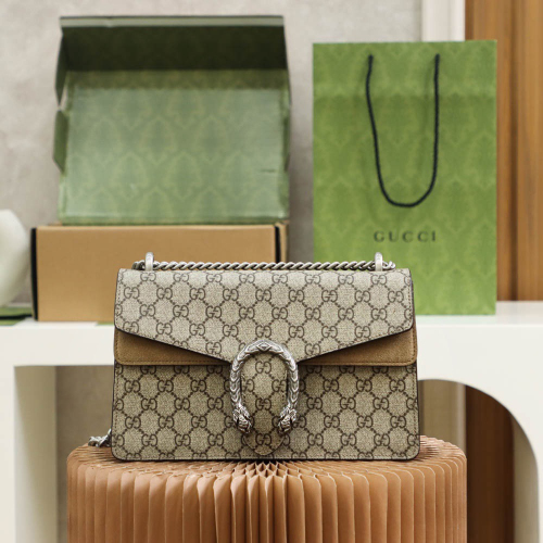 Gucci GG Supreme Dionysus Women Shoulder bags Size 28*18*9cm