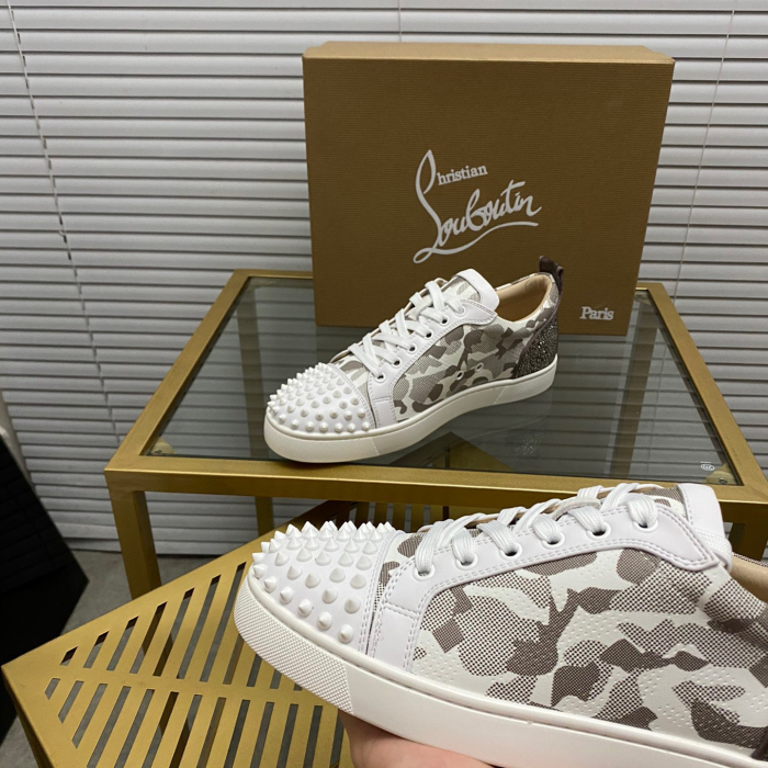 Christian Louboutin Louis Junior Spikes Sneaker Size 36-46  9-Color
