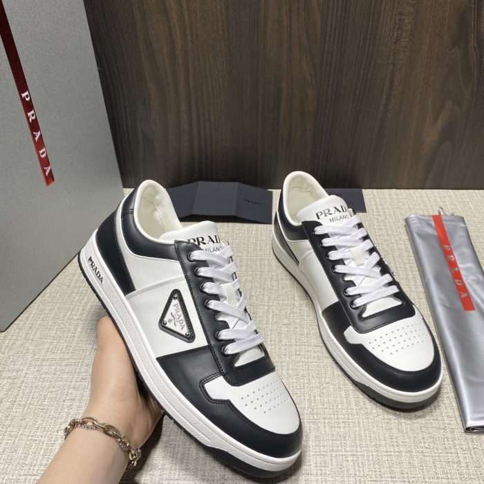 Prada Downtown Leather Sneaker Size 36-45   10-Color