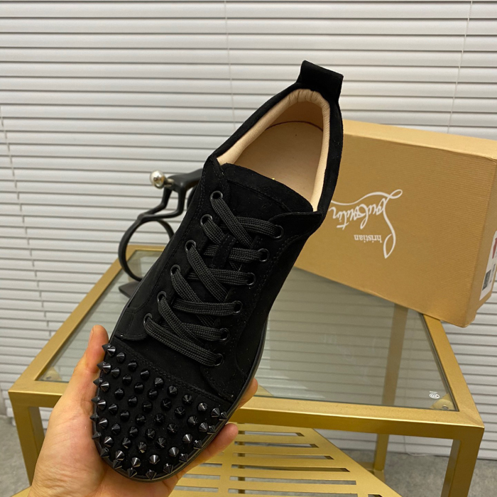 Christian Louboutin Louis Junior Spikes Sneaker Size 36-46  10-Color