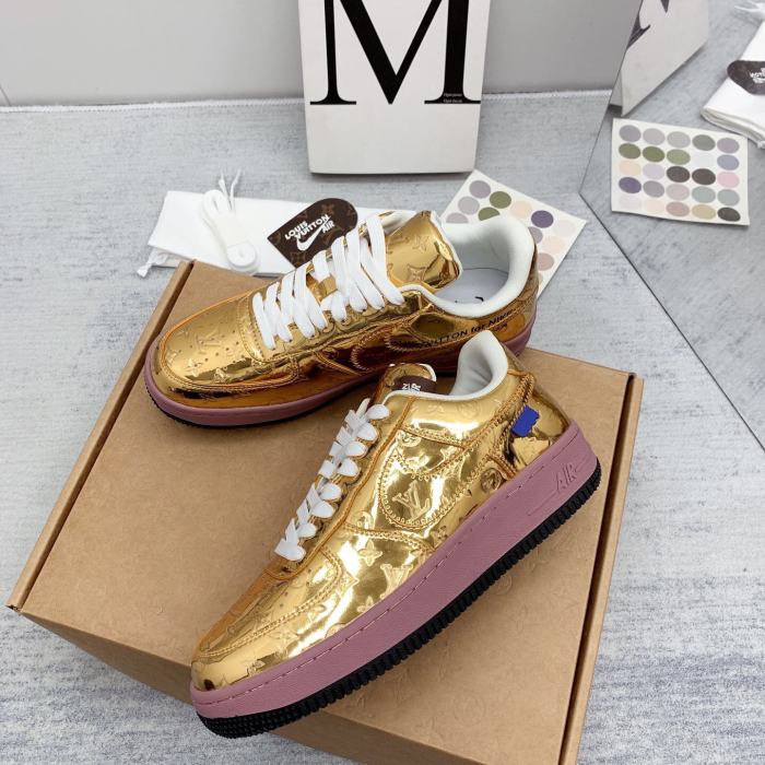 Louis Vuitton x Off White x Air Force 1 Sneaker Size 36-45   9-Color