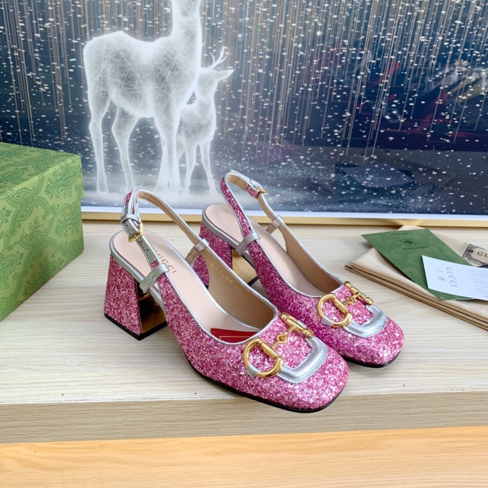 Gucci Slingback With Horsebit Pumps Size 35-41 5-Color