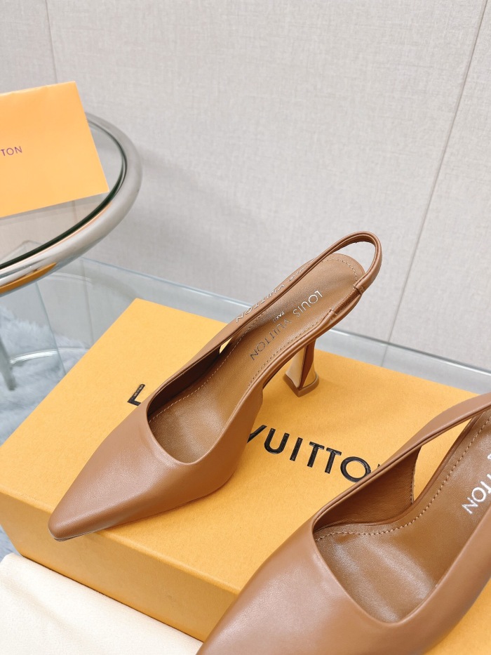 Louis Vuitton Sparkle Slingback Pumps Size 35-41 5-Color