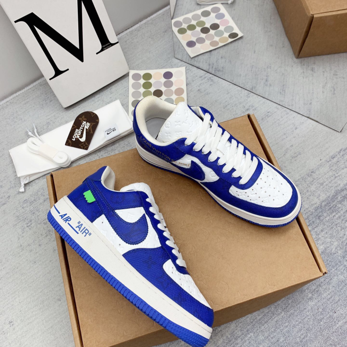 Louis Vuitton x Off White x Air Force 1 Sneaker Size 36-45   9-Color