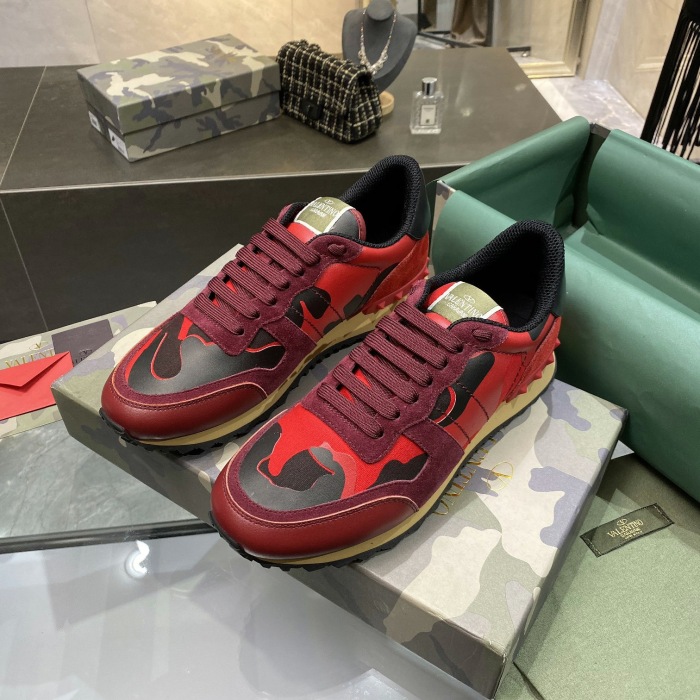 Valentino Camouflage Rockrunner Sneaker Size 39-45   11-Color