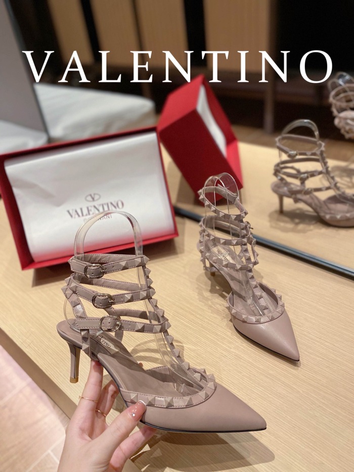 Valentino Rockstud Ankle Strap Pumps Size 35-41 4-Color