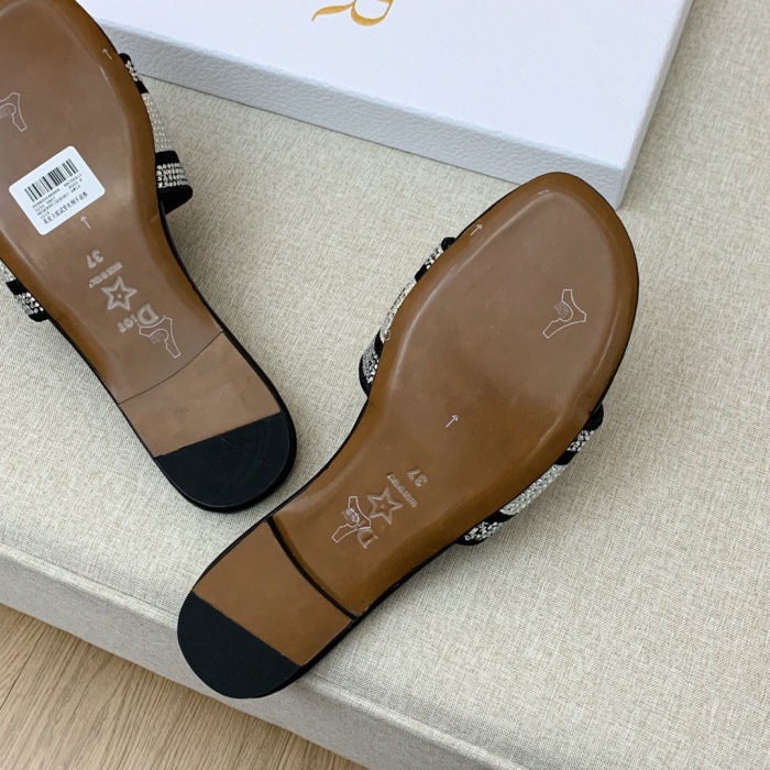 Dior Dway With Diamond Slippers Size 35-41 7-Color