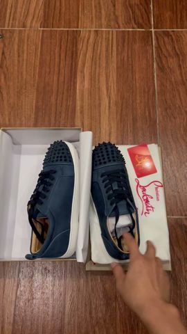Christian Louboutin Louis Junior Spikes Sneaker Size 36-46  10-Color