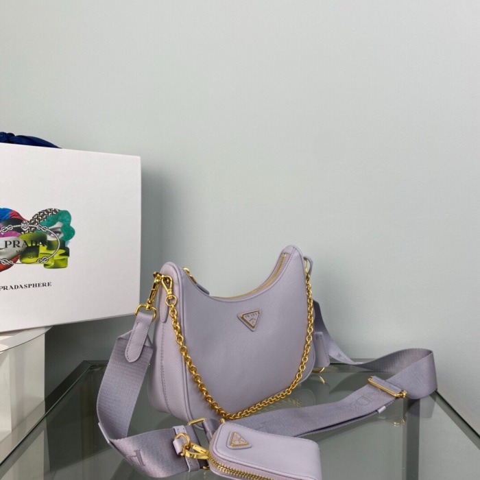 Prada 1BH204 Redition 2005 Women Bags Leather 22*18*6cm
