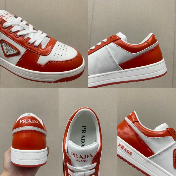 Prada Downtown Leather Sneaker Size 36-45   10-Color