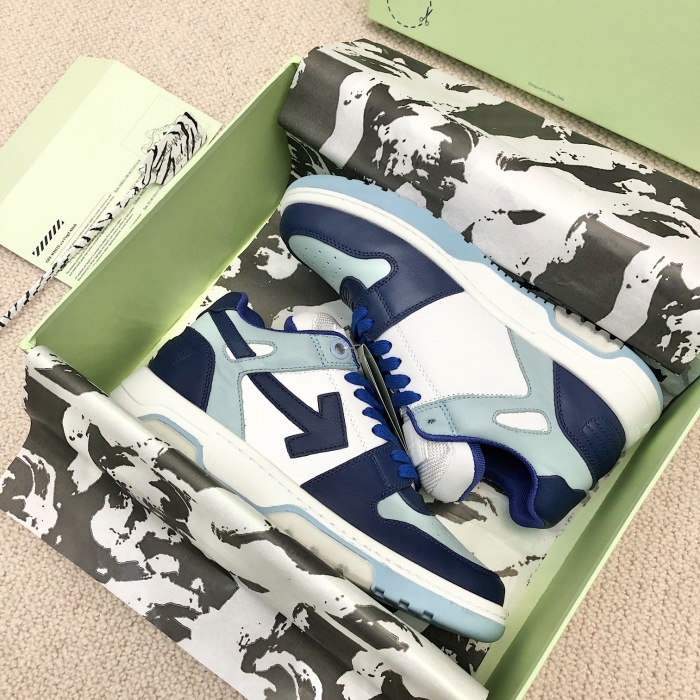 OFF White Out of Office Calf Leather Sneaker Size 35-45   6-Color