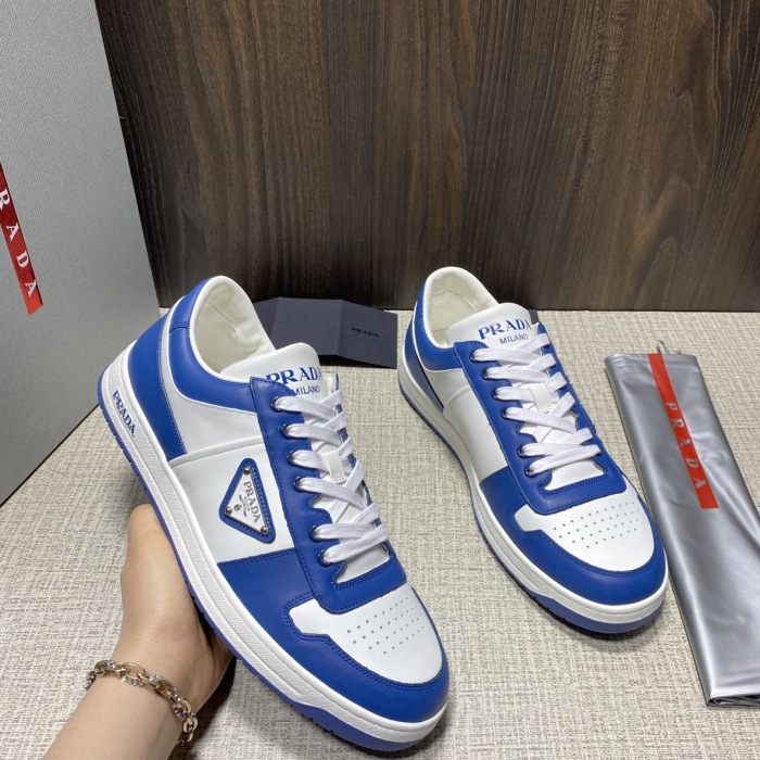 Prada Downtown Leather Sneaker Size 36-45   10-Color