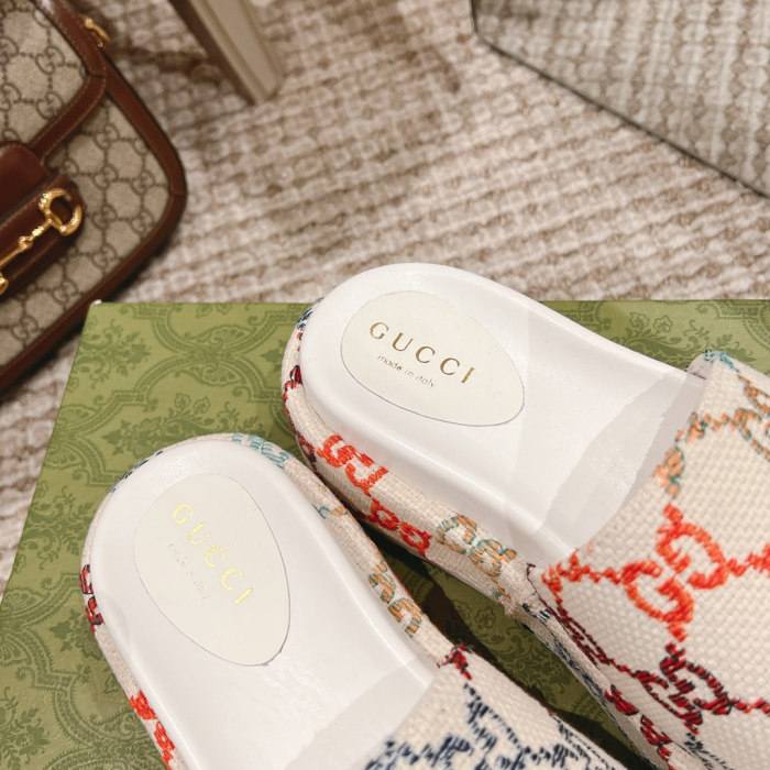 Gucci Platform Sandal Slippers Size 36-45  4-Color