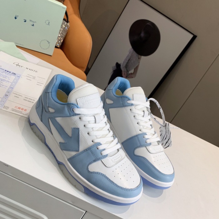 OFF White Out of Office Calf Leather Sneaker Size 35-45   6-Color
