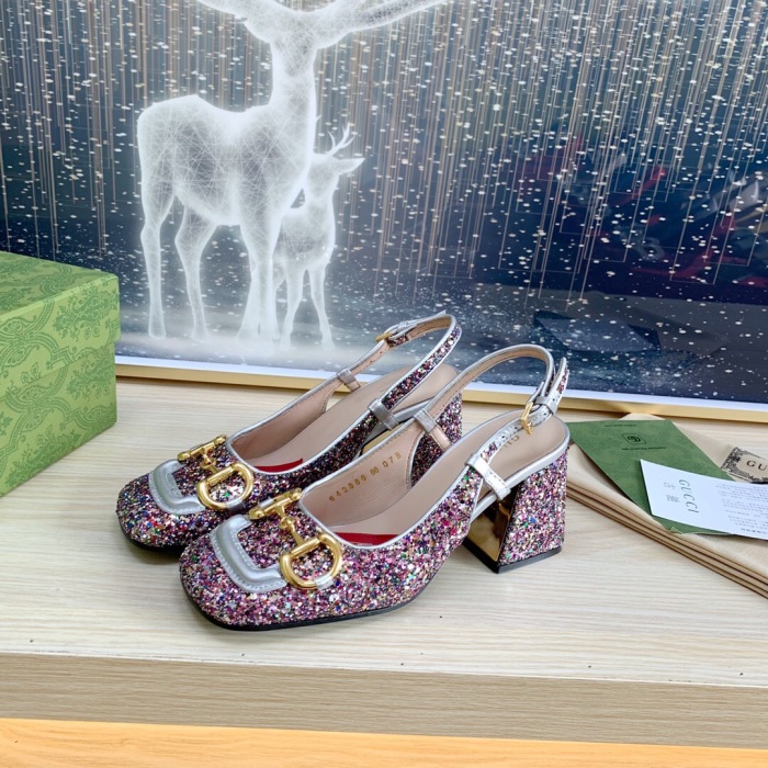 Gucci Slingback With Horsebit Pumps Size 35-41 5-Color