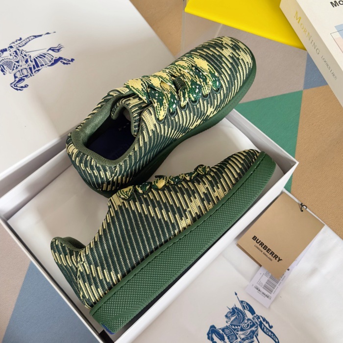Burberry 2024 New Check Knit Box Sneaker Size 36-45