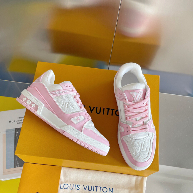 Louis Vuitton Trainer Monogram denim Sneaker Size 36-46 5-Color