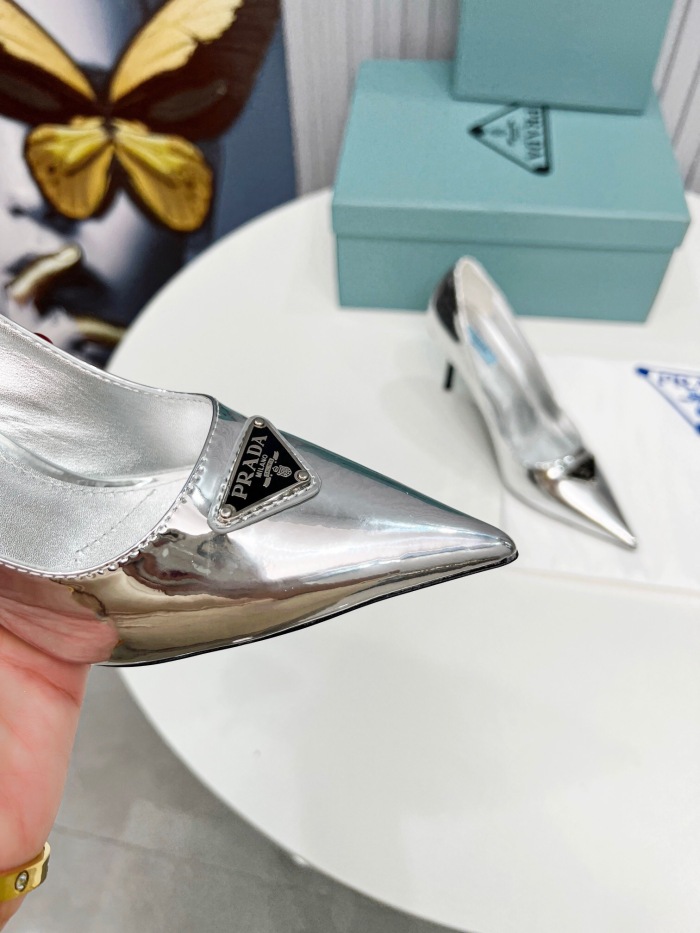Prada Brushed Leather Pumps Size 35-41 8-Color