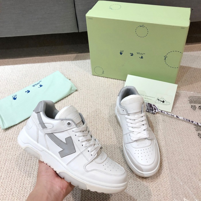 OFF White Out of Office Calf Leather Sneaker Size 35-45   8-Color