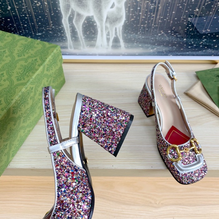 Gucci Slingback With Horsebit Pumps Size 35-41 5-Color
