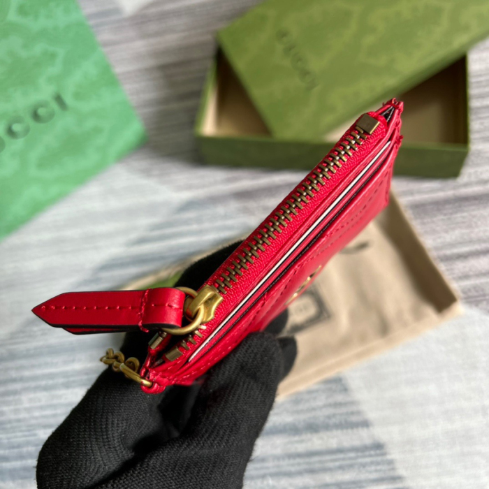 Gucci GG Marmont keychain wallet Size 10*7.5*1cm Style: 627064