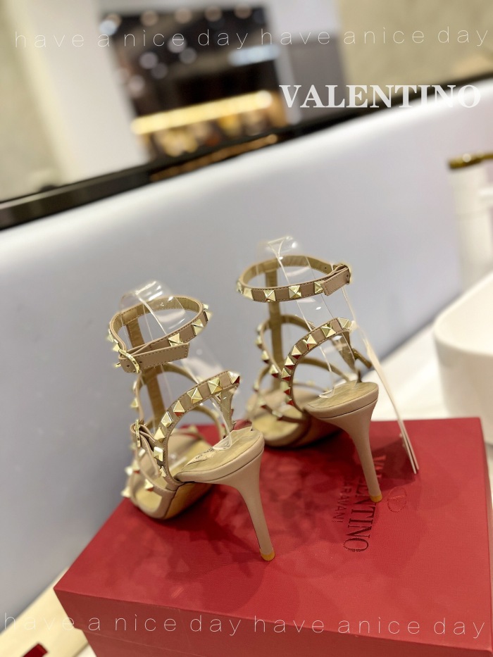 Valentino Rockstud Calfskin Ankle Strap Pumps Size 35-41 4-Color