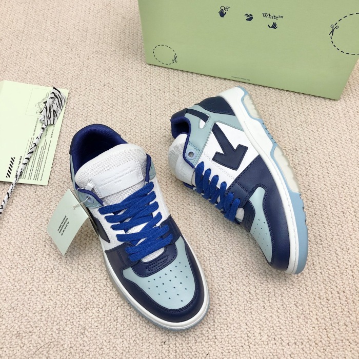 OFF White Out of Office Calf Leather Sneaker Size 35-45   6-Color