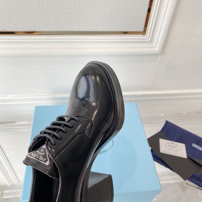 Prada Chocolate High-heeled Loafers Sneaker Size 35-40   3-Color