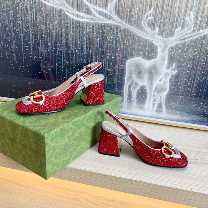 Gucci Slingback With Horsebit Pumps Size 35-41 5-Color