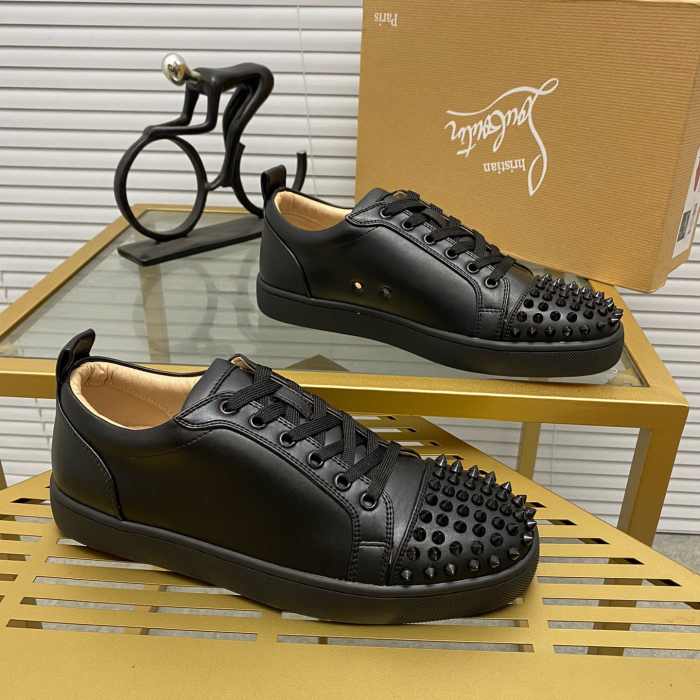 Christian Louboutin Louis Junior Spikes Sneaker Size 36-46  10-Color