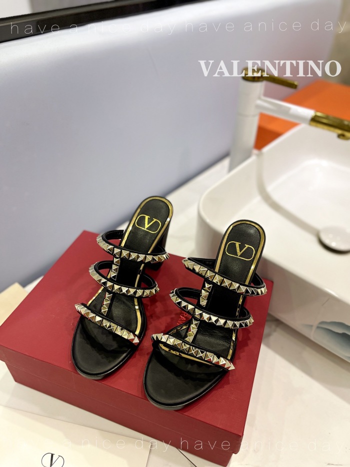 Valentino Rockstud Calfskin Leather Pumps Size 35-41 5-Color