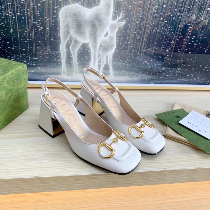 Gucci Slingback With Horsebit Pumps Size 35-41 4-Color
