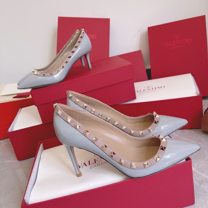 Valentino Rockstud Patent-Leather Pumps Size 35-41 8-Color