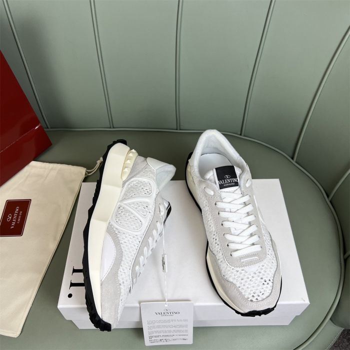 Valentino Lace and Mesh Lacerunner Sneaker Size 36-41   9-Color