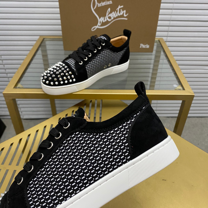 Christian Louboutin Louis Junior Spikes Sneaker Size 36-46  10-Color
