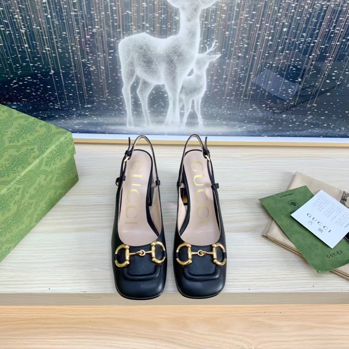 Gucci Slingback With Horsebit Pumps Size 35-41 4-Color