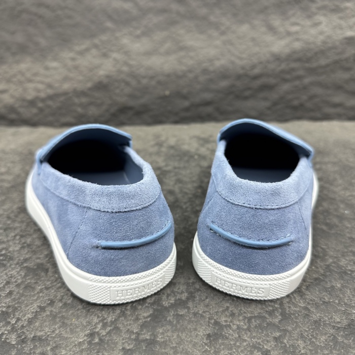 Hermes Job Unisex Loafers Size 35-46