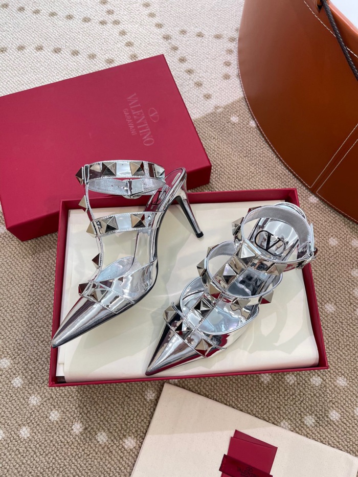 Valentino Roman Stud Calfskin Pumps Size 35-41 12-Color